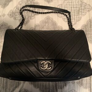 Like new, XXL Chanel Airline flap bag